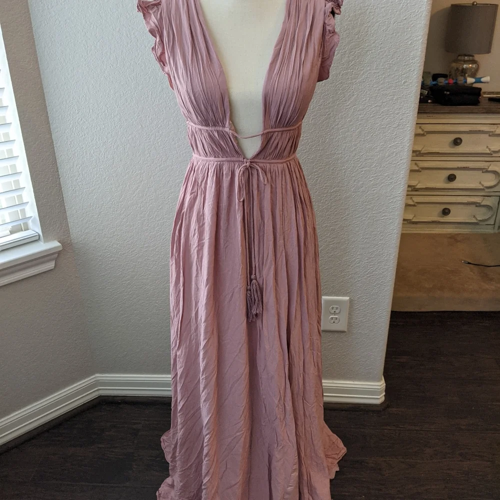 Azazie Blush Bridesmaid Dress Sz A2 - Picture 11 of 16